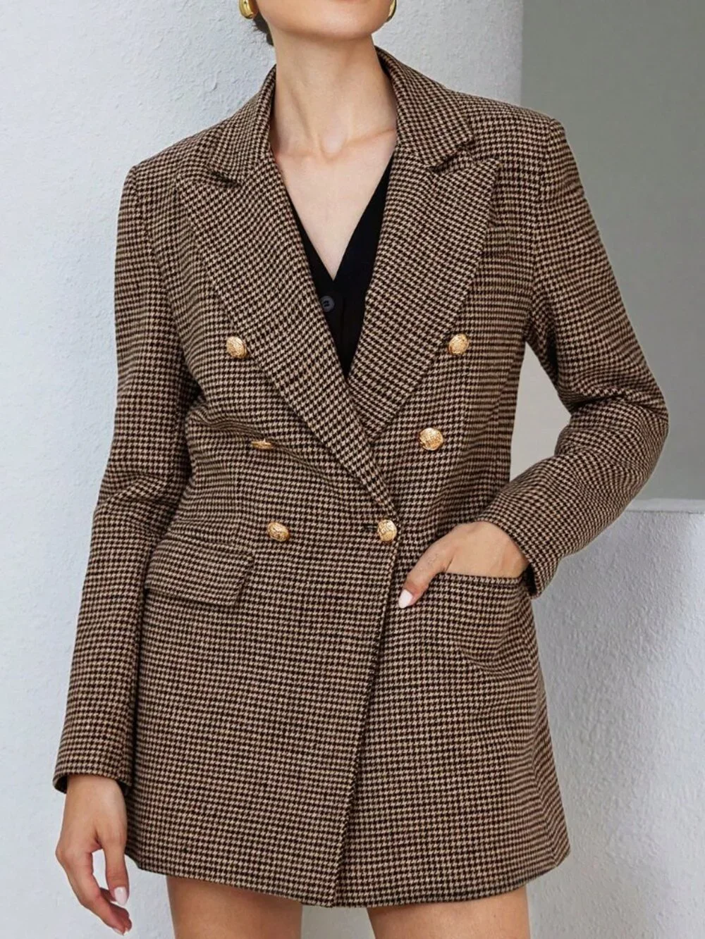 Multicolor Elegant Women's Blazer Jacket - Picture 3 of 7